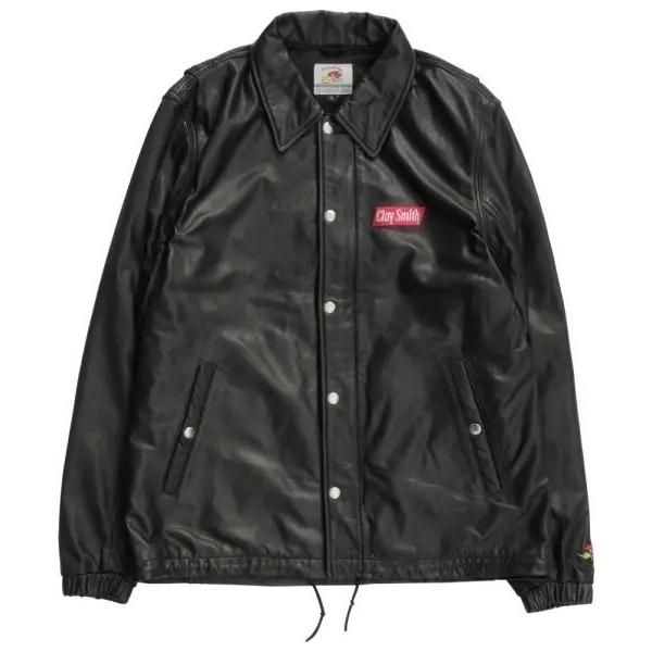 Clay Smith クレイスミス REALBLACK レザーコーチジャケット サイズ：M レザージ...