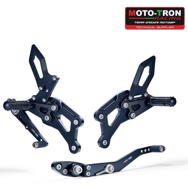 MOTO-TRON RACING モトトロンレーシング バックステップキット カラー：ブラック-シル...