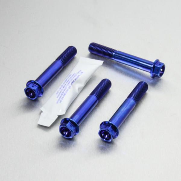 PRO BOLT プロボルト フロントブレーキキャリパーマウンティングボルトキット カラー：ブルー ...