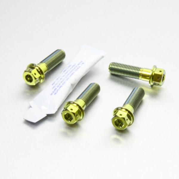 PRO BOLT プロボルト フロントブレーキキャリパーマウンティングボルトキット カラー：ゴールド...