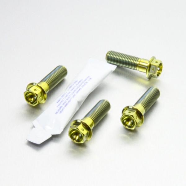 PRO BOLT プロボルト フロントブレーキキャリパーマウンティングボルトキット カラー：ゴールド...