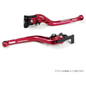 ENDURANCE エンデュランス アジャスタブルレバー左右セット カラー：レッド X350 HAR...