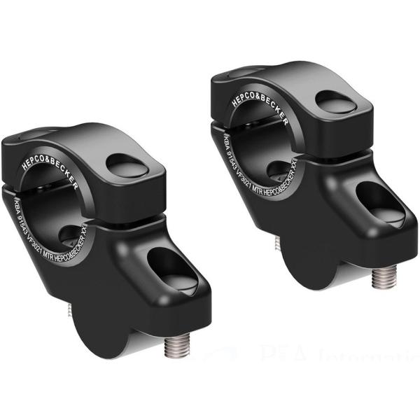 HEPCO＆BECKER ヘプコ＆ベッカー ハンドルバー セットバックライザー カラー：ブラック C...