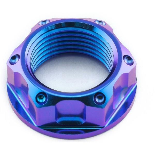 PRO BOLT プロボルト フランジ アクスルナット スイングアーム ピボット カラー：パープル ...