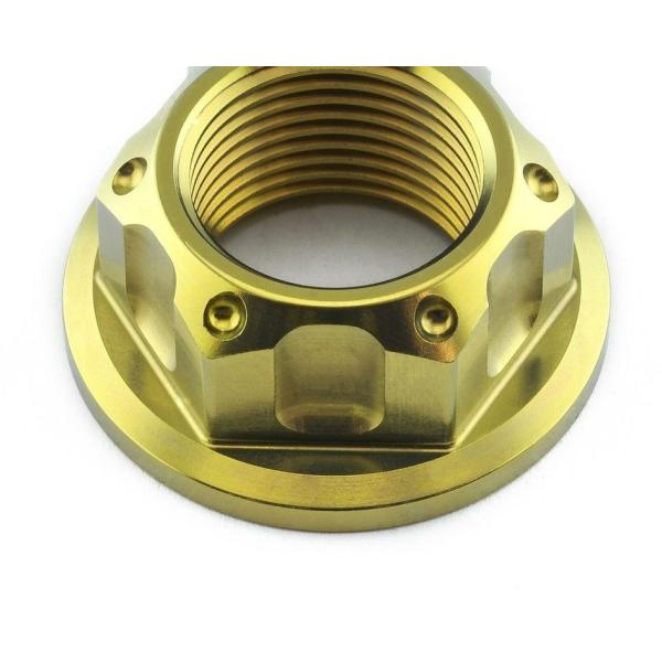 PRO BOLT プロボルト フランジ アクスルナット スイングアーム ピボット カラー：ゴールド ...