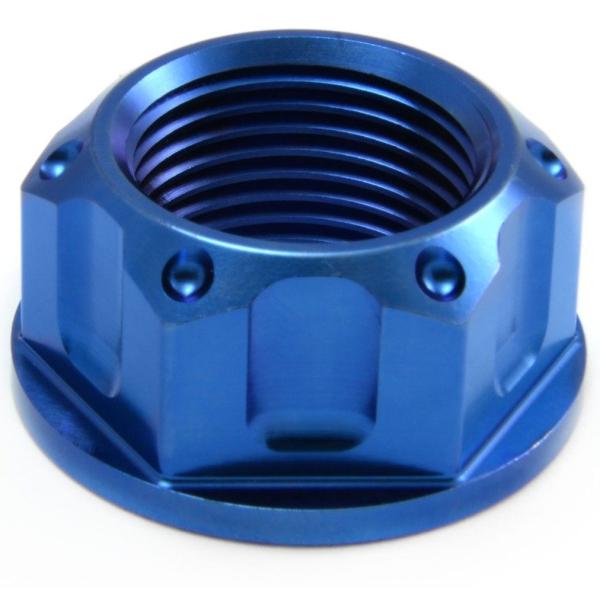 PRO BOLT プロボルト フランジ アクスルナット スイングアーム ピボット カラー：ブルー N...