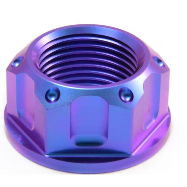 PRO BOLT プロボルト フランジ アクスルナット スイングアーム ピボット カラー：パープル ...