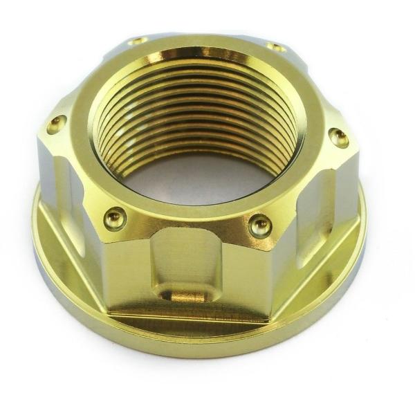 PRO BOLT プロボルト フランジ アクスルナット フロントホイール カラー：ゴールド DL10...