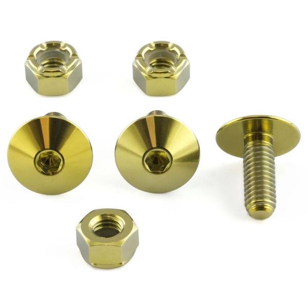 PRO BOLT プロボルト ナンバープレート キット 10 カラー：ゴールド キャリパーボルト・マ...