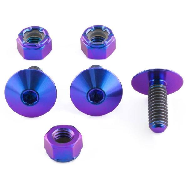 PRO BOLT プロボルト ナンバープレート キット 10 カラー：パープル キャリパーボルト・マ...