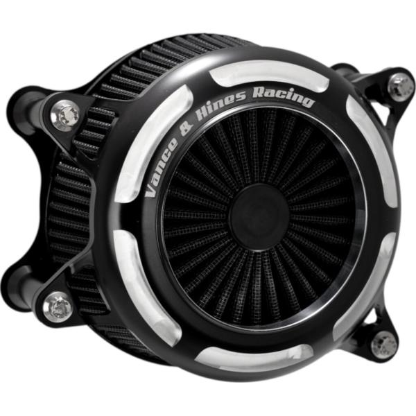 VANCE&amp;HINES バンス&amp;ハインズ VO2 エアインテイク ONYX カラー：ブラックコントラ...