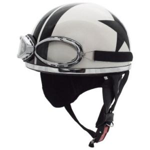 SPEED PIT スピードピット CL-950EX ゴーグル付きハーフヘルメット 半帽タイプヘルメ...