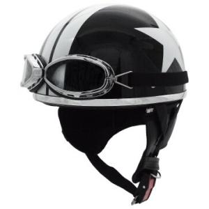 SPEED PIT スピードピット CL-950EX ゴーグル付きハーフヘルメット 半帽タイプヘルメ...