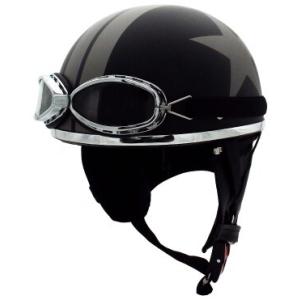 SPEED PIT スピードピット CL-950EX ゴーグル付きハーフヘルメット 半帽タイプヘルメ...