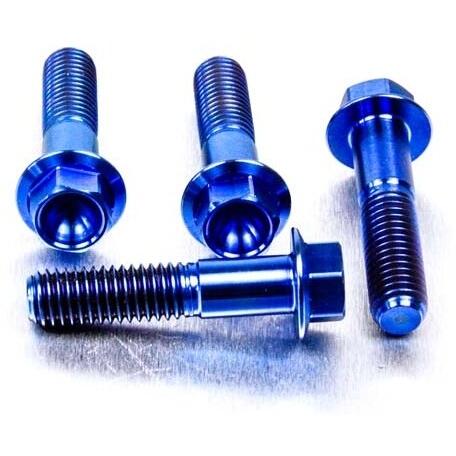 PRO BOLT プロボルト クリップオン ／ ハンドルバー マウント ボルト キット カラー：ブル...
