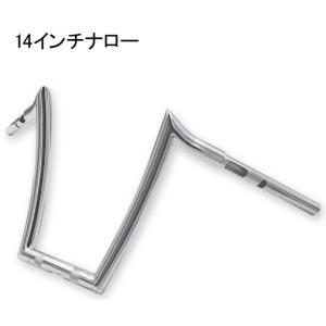 TRIJYA トライジャ ハンドル 般若バー サイズ：14インチナロー 1-1／4ライザー装備車両 ...