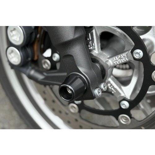 AGRAS アグラス フロントアクスルプロテクター カラー：アルミ／レッド TRACER9 GT T...