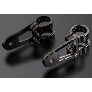 PMC ピーエムシー BILLET ライトステー 漆黒メッキ 長さ：36mm ヘッドライト 灯火類 ...