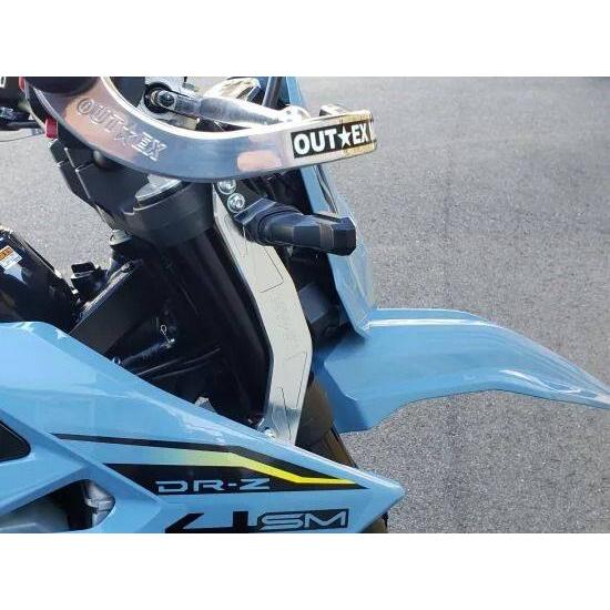 OUTEX アウテックス ステアリングステムスタビライザー カラー：クリアーアルマイト DR-Z4S...