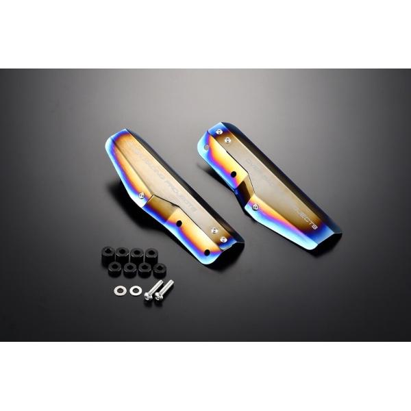 OVER オーヴァー フォークガード カラー：チタン ポリッシュ+焼色仕上げ Dax125 GROM...