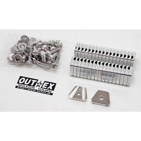 OUTEX アウテックス スポークブースター カラー：アルミ素地 KLX140 KAWASAKI カ...