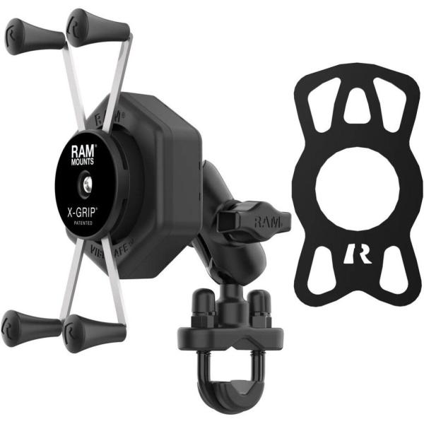 RAM MOUNTS ラムマウント 防振Xグリップ(M)＆U字クランプベースセット(ショートアーム)...