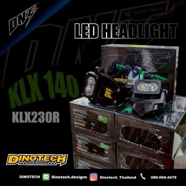 DINOTECH ダイノテック Headlight set for KLX140 and KLX23...