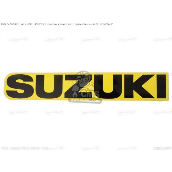 CMS シーエムエス EMBLEM，SUZUKI［6811119B30GY8］ RM250 LT-F...