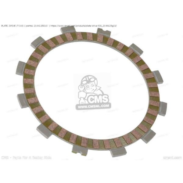 CMS シーエムエス PLATE. DRIVE (T：3.0)［2144125G10］ GSX-R1...