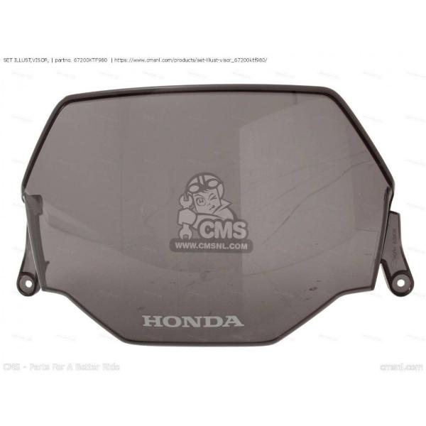 CMS シーエムエス SET ILLUST，VISOR，［67200KTF980］ HONDA ホン...
