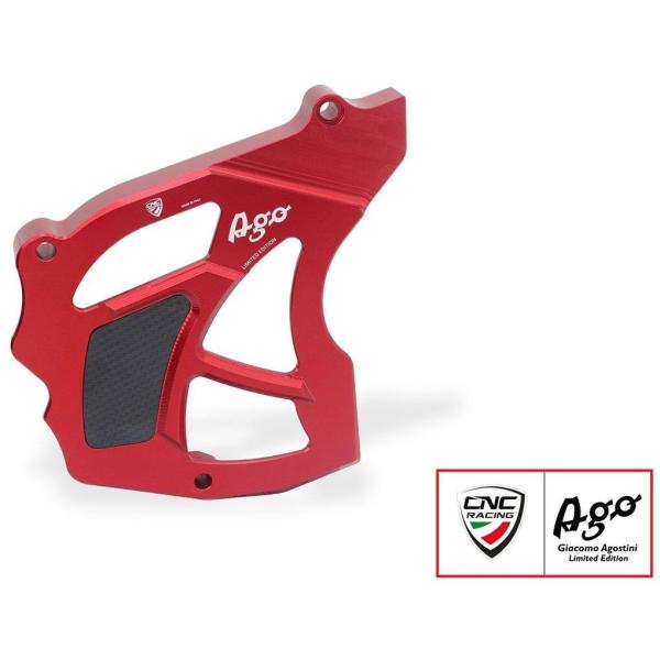 CNC Racing シーエヌシーレーシング Sprocket cover カラー：レッド Brut...