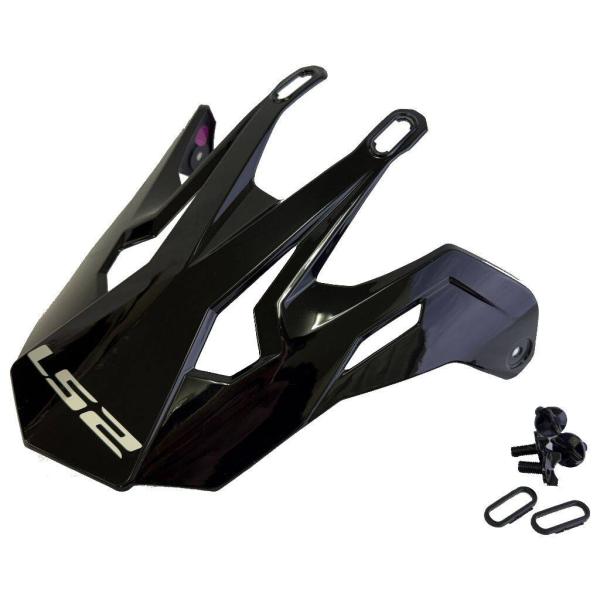LS2 エルエス2 PV-3 ピークバイザー カラー：グロスブラック FASTII ヘルメットバイザ...