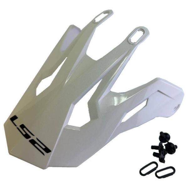 LS2 エルエス2 PV-3 ピークバイザー カラー：グロスホワイト FASTII ヘルメットバイザ...