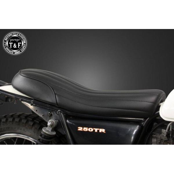 Garage T&amp;F ガレージ ダブルシート 表皮：バーチカル 250TR KAWASAKI カワサ...