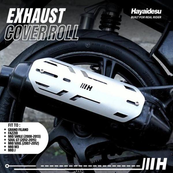 Hayaidesu ハヤイデス Exhaust Cover Roll Color：Silver Be...