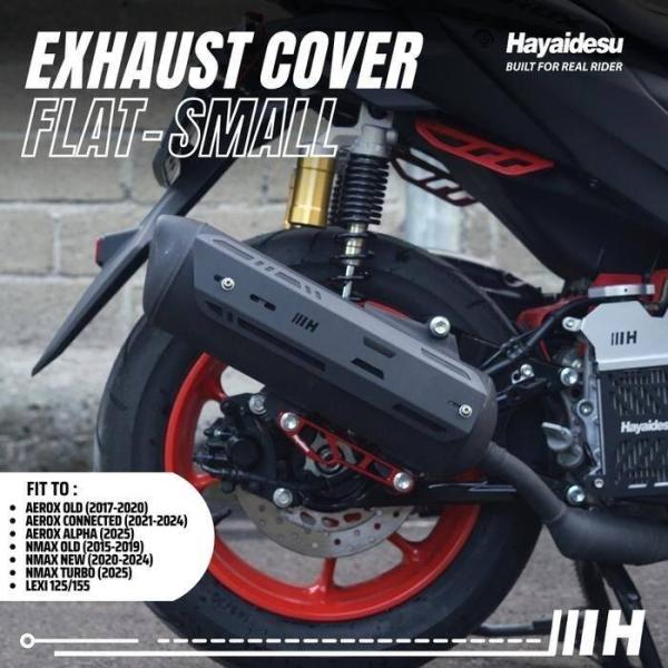 Hayaidesu ハヤイデス Exhaust Cover Flat Color：Black Aer...