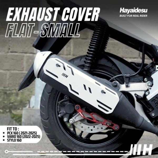 Hayaidesu ハヤイデス Exhaust Cover Flat Color：Silver PC...