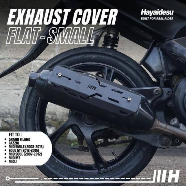 Hayaidesu ハヤイデス Exhaust Cover Flat Color：Black Bea...