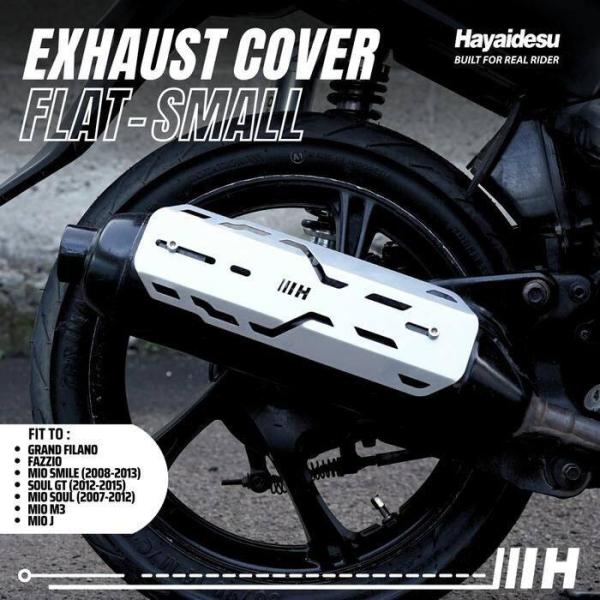 Hayaidesu ハヤイデス Exhaust Cover Flat Color：Silver Be...