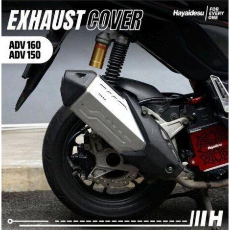 Hayaidesu ハヤイデス Exhaust Cover Flat Color：Silver AD...