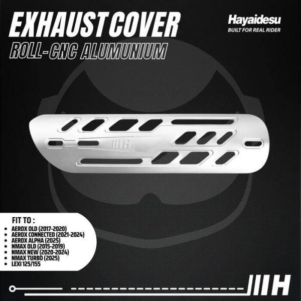 Hayaidesu ハヤイデス Exhaust Cover Roll CNC Color：Silve...