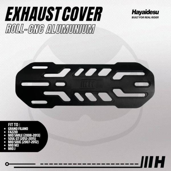 Hayaidesu ハヤイデス Exhaust Cover Roll CNC Color：Black...