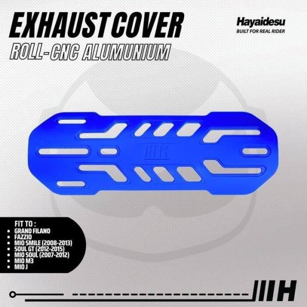 Hayaidesu ハヤイデス Exhaust Cover Roll CNC Color：Blue ...