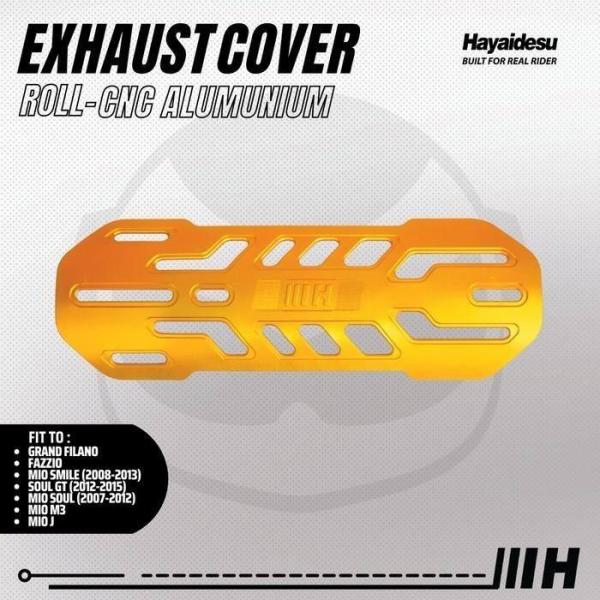 Hayaidesu ハヤイデス Exhaust Cover Roll CNC Color：Gold ...