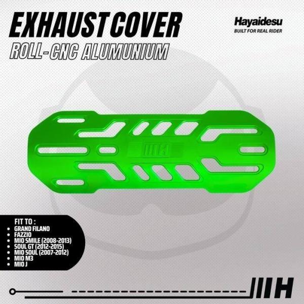 Hayaidesu ハヤイデス Exhaust Cover Roll CNC Color：Green...