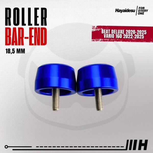 Hayaidesu ハヤイデス Roller Bar End Color：Blue Beat Del...