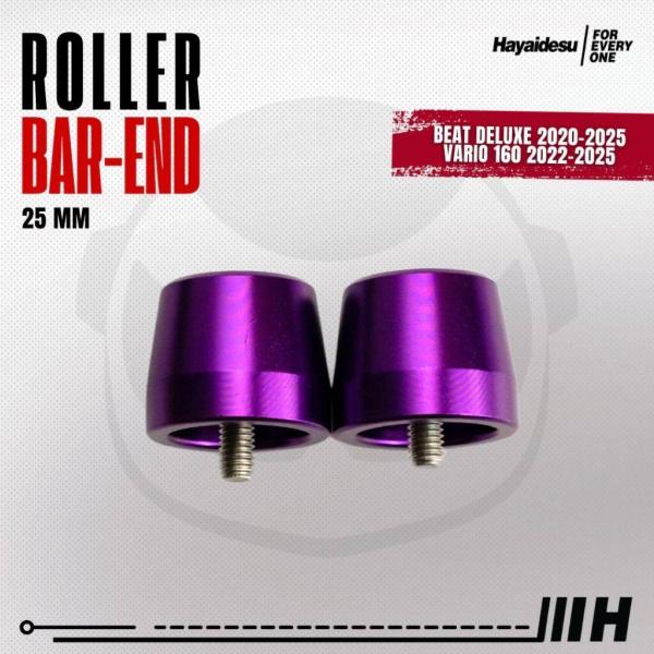 Hayaidesu ハヤイデス Roller Bar End Color：Purple Beat D...