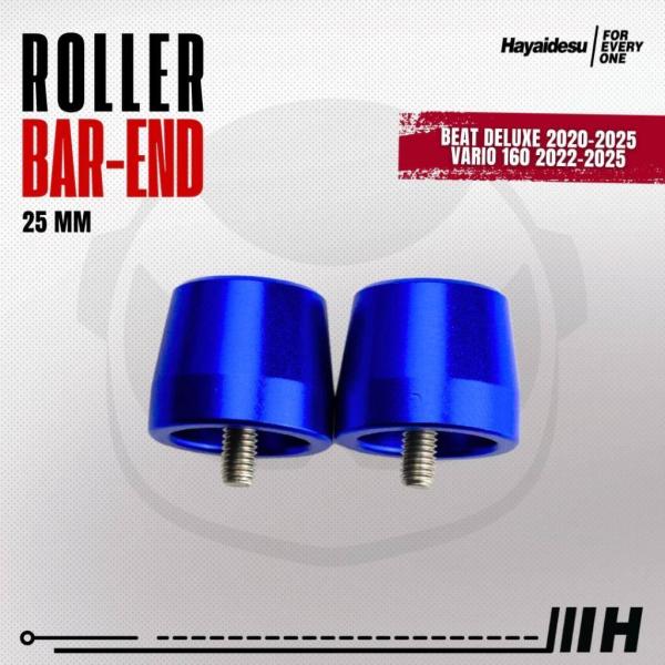 Hayaidesu ハヤイデス Roller Bar End Color：Blue Beat Del...