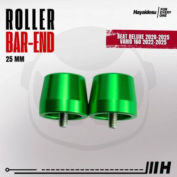 Hayaidesu ハヤイデス Roller Bar End Color：Green Beat De...