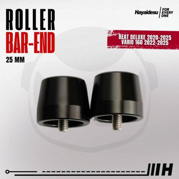 Hayaidesu ハヤイデス Roller Bar End Color：Black Beat De...